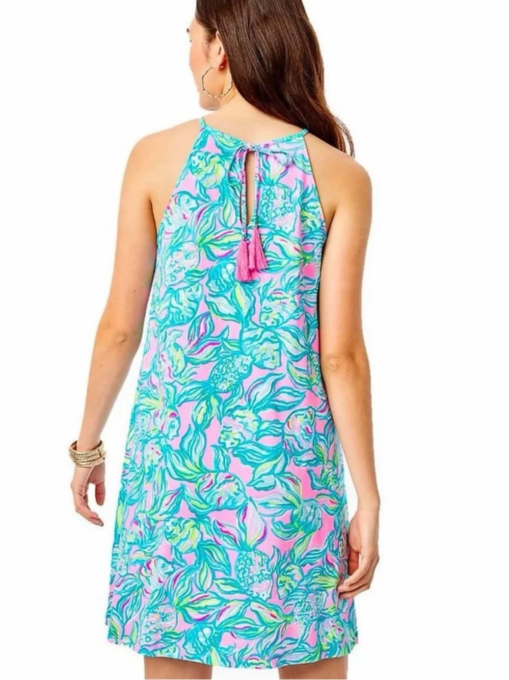 Lilly Pulitzer Pelican Pink Off The Scales Margot Swing Dress - Picture 3 of 12